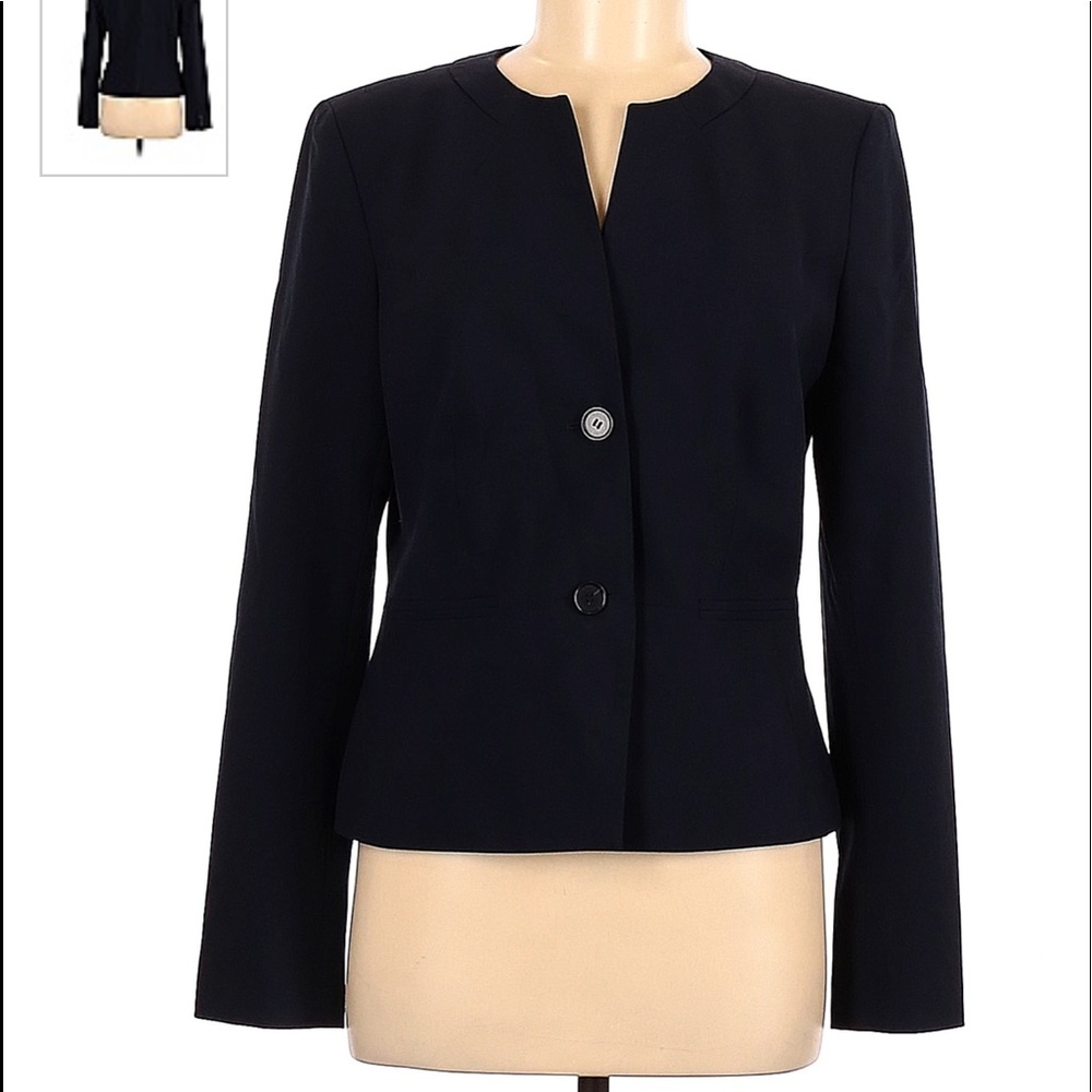 Ann Taylor Collarless Blazer
